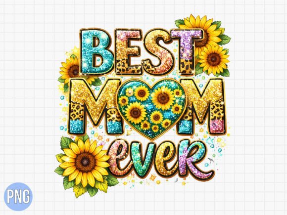 Best Mom Ever Sunflower Leopard PNG: Elevating Personalized Gifts with High-Quality Digital Design