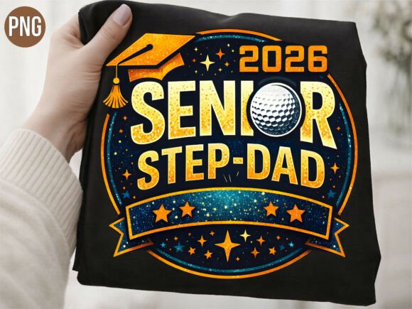 Celebrating the Bond: The Senior Step-Dad 2026 Golf Graduation PNG for Modern Creators