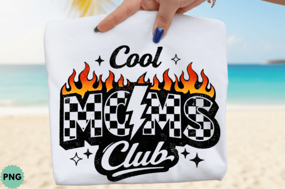 Cool Moms Club: Trendy Mom Life T-Shirt Design