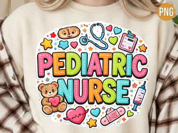 Enhancing Creative Projects with a Colorful Pediatric Nurse Nursing PNG