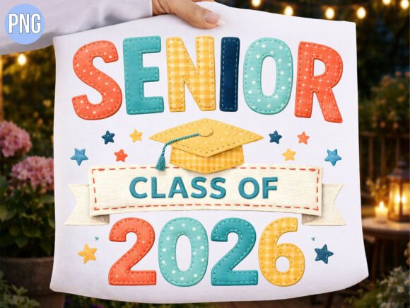 Evaluating the Senior Class of 2026 Colorful Patch PNG for Creative Projects
