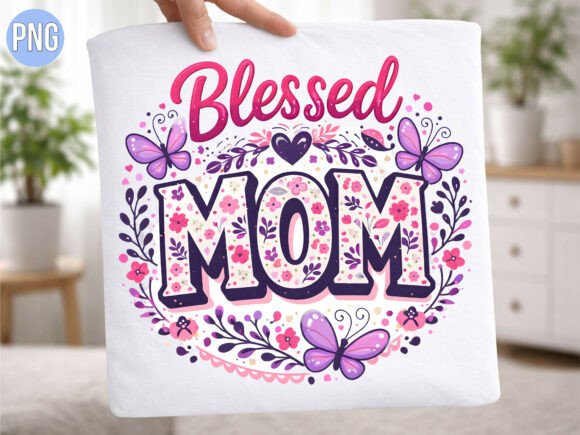 Floral Blessed Mom Mother’s Day PNG: A Versatile Digital Asset for Creators