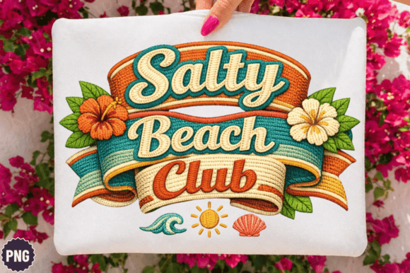 Salty Beach Club Vintage PNG Guide