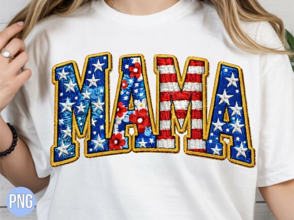 Strategic Branding with Mama USA Flag Floral Embroidery PNG: A Guide for Creators