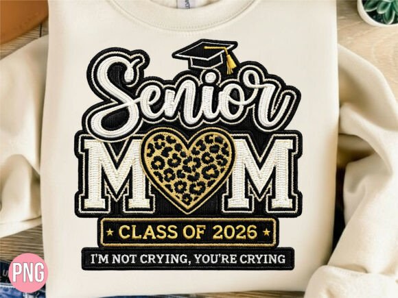 Strategic Branding with the Senior Mom 2026 Leopard Graduation PNG