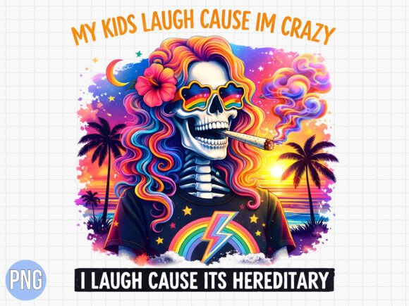 Unlocking Creative Potential with the I Laugh Cause Im Crazy Skeleton PNG for Modern Design Workflows